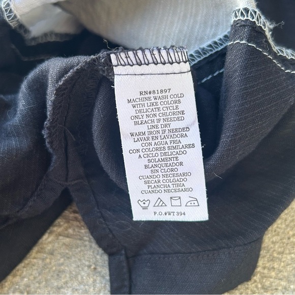 Monte Carlo Men’s Linen Blend Short Sleeve Button Up Shirt Medium - Picture 6 of 9